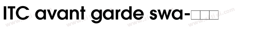 ITC avant garde swa字体转换